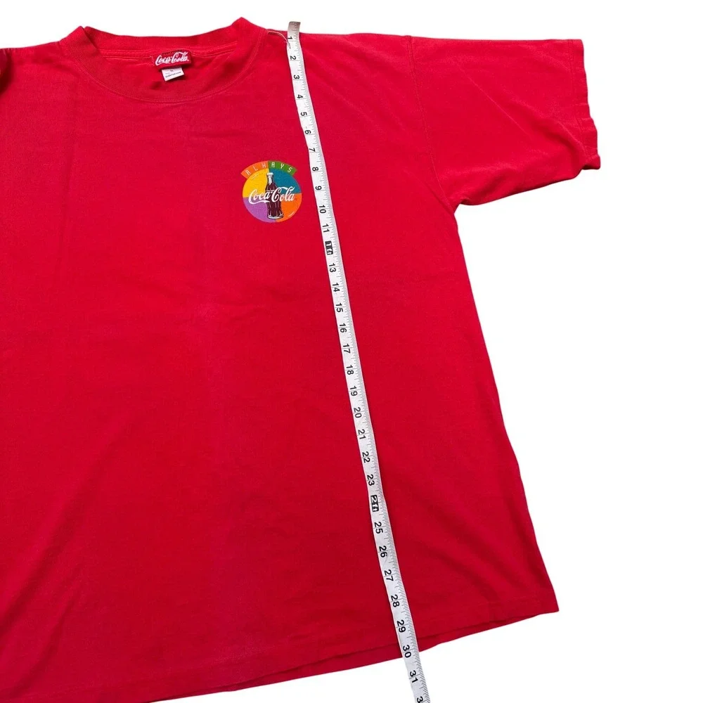 Vintage Coca-Cola Always Red Graphic T-Shirt‎ XL Made in USA 90s Pop Art Tee